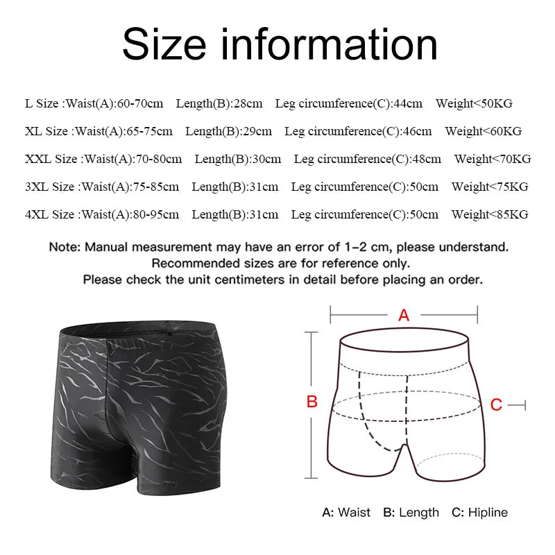 Queshark Men Swimming Trunks Swimming Pool Swimwear Bathing Suit Male Beach Boxer Shorts Shark Skin Swimsuit Quick Dry Beachwear