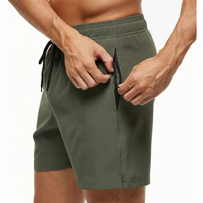 Escatch Brand 2023 Men's Stretch Swim Trunks Quick Dry Beach Shorts With Zipper Pockets and Mesh Lining