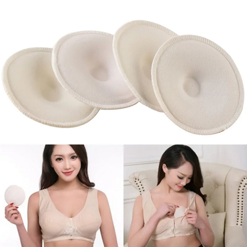 8Pcs/lot White Soft Absorbent Cotton Washable Reusable Breastfeeding Breast Nursing Pads Wholesale