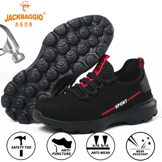 Compound Toe Cap Safety Shoes For Men's Breathable Sneakers Iight 6KV Work Shoes Men Anti-smash Electrician Causal Work Shoes