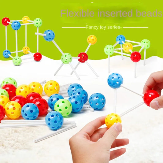 Early Education  Insert Buliding Block Set Baby Puzzle Plastic Assembling Buliding Blocks Toy Bead Insertion Toy Marble Runs