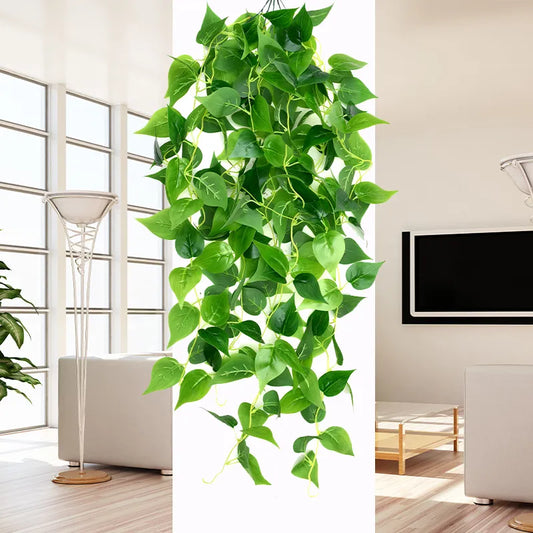 Artificial Ivy Vines Fake Leaves Garland 105cm/41.3in Long Clover Plant for Floral Arrangement for Wall Hanging Backdrop Bouquet