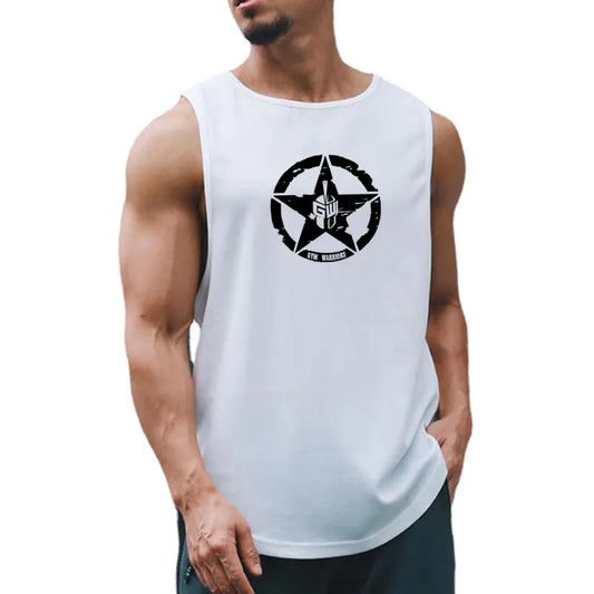 Men Gym Clothing Fitness Tank Top Summer Mesh Quick-drying Running Vest Basketball Sports Jerseys Bodybuilding Sleeveless Shirt