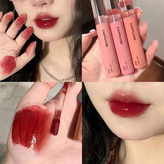 2022 New 6 Color Mirror Dyeing Lip Gloss Moisturizer Liquid Lipstick Waterproof Long Lasting Red Lip Tint Korean Makeup Cosmetic