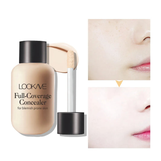 12ml Matte Liquid Foundation Waterproof Long Wear Full Cover Acne Spot Natural Face Base Makeup Matte Concealer Cosmetic