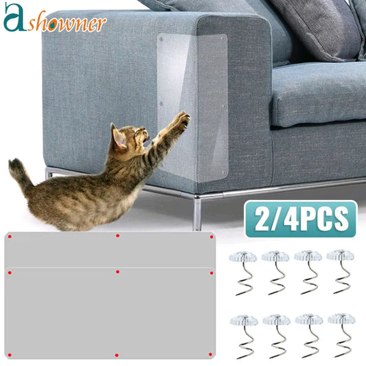 2/4PCS Cat Furniture Protectors Sofa cat Scratch Protection Paw Pads Scraper Training Tape Cat Scratch Protector Sofa Protection