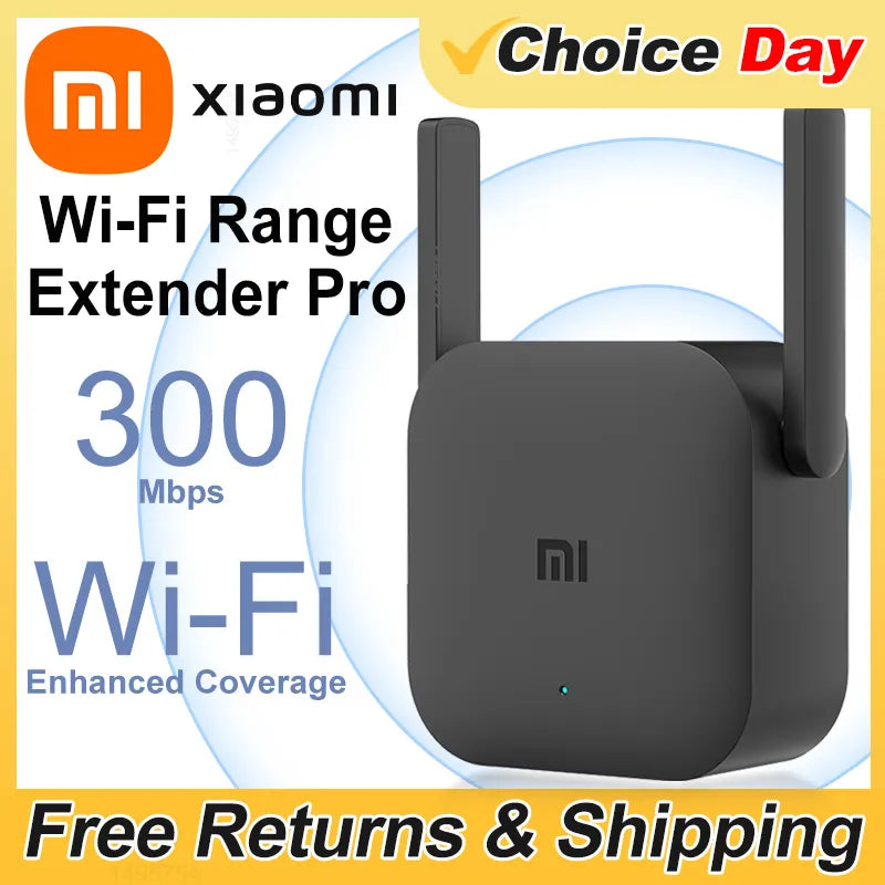 Xiaomi Original Wifi Amplifier Pro Router 300M 2.4G Repeater Network Expander Range Extender Roteader Mi Wireless Router Wi-Fi