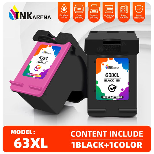 Remanufactured Ink Cartridge For HP 63 63XL For HP 3830 5255 5258 4520 4512 4513 4516 1112 1110 3630 3632 3634 2130 2132