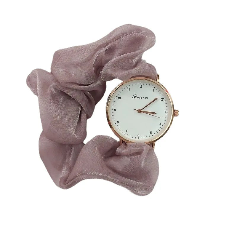 Creative Girls Ribbon Wristwatches Multi-color Quartz Watches for Students Gift Decorative Watches