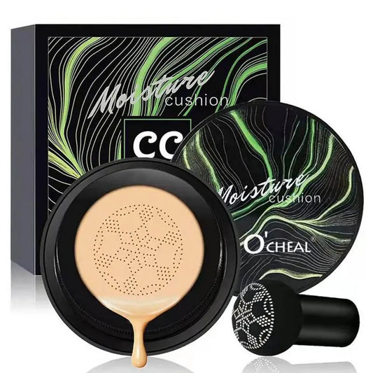 BB Air Cushion Foundation Mushroom Head C C Cream Concealer Whitening Makeup Cosmetics Waterproof Brighten Face Base Tone