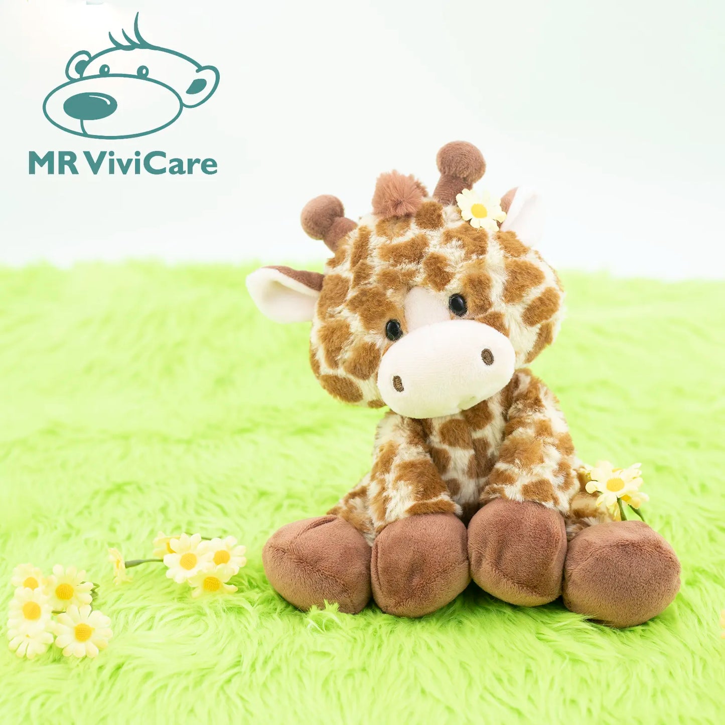 21.5cm Giraffe Cute Plush Dolls Baby Kids Cute Animal Soft Cotton Stuffed Soft Toys Sleeping Mate Gift Boy Girl Kids Toy Kawaii