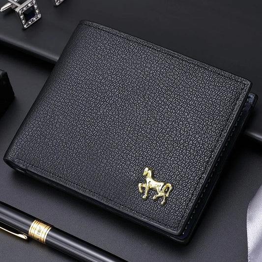 New Men's Horizontal Wallet Multifunctional Commercial Zipper Coin Holder