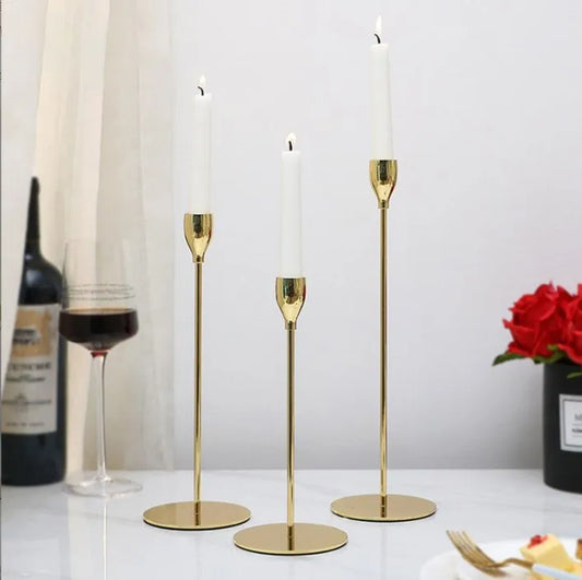 3 piece sConical Candlestick Set Modern Candlestick, Candlestick Table Center Decoration, Home Decoration, Birthday, Anniversary