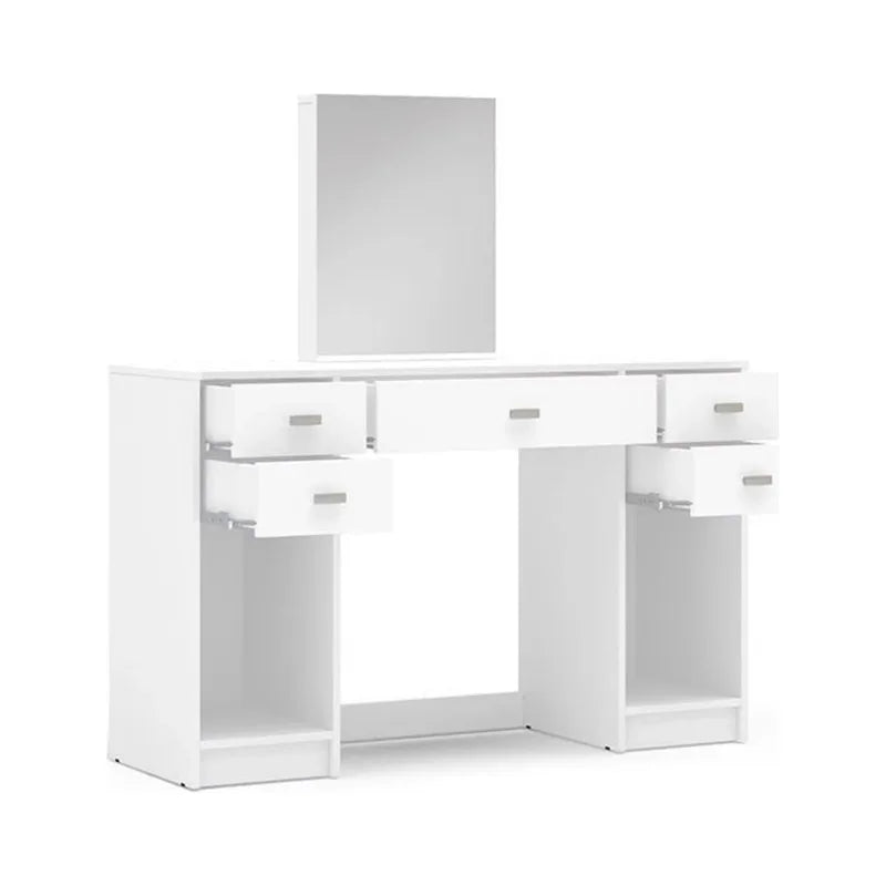 Christina Modern Vanity Table, White Finish, for Bedroom