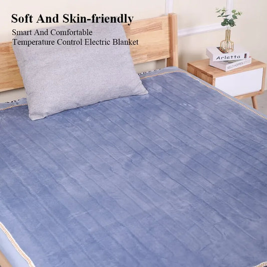 Thermal Soft Sleep Warming Winter Coral Fleece Throw Heated Heating Electric Blanket