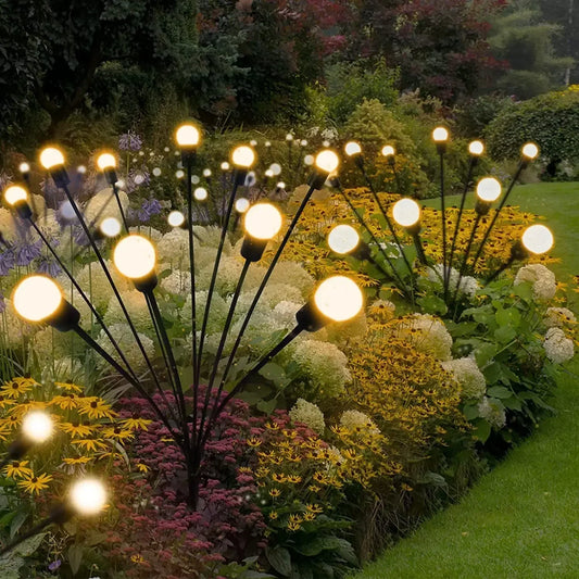 Solar Firefly Lights 6/8/10 Led Solar Garden Lawn Lights Outdoor Waterproof Swaying Light For Courtyard Patio Pathway Decoration