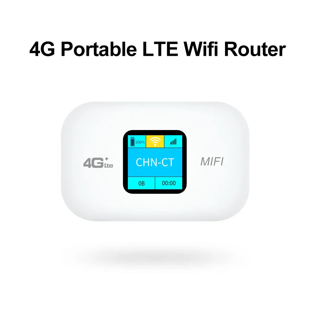 Benton 4G Lte Portable Router Wifi Wireless 150mbps Unlock Outdoor Hotspot Pocket Mifi  Wi-Fi Modem Sim Card Slot 3000mah