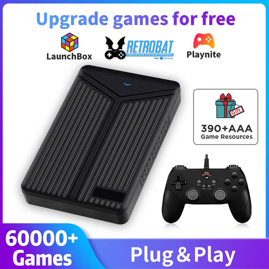 5T Ext HDD Retro Game Console Retrobat＆Playnite＆Launchbox for 60000+AAA/3D/Retro Games for PS5/PS4/X BOX Plug＆Play Win 8.1/10/11