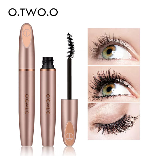 O.TWO.O Waterproof Mascara Lengthens Eyelashes Extension Black 3D Silk Fiber Mascara Extra Volume Female Mascara Makeup