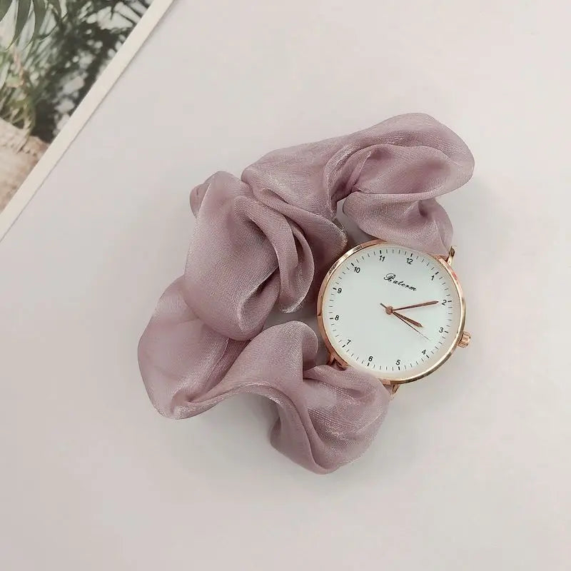 Creative Girls Ribbon Wristwatches Multi-color Quartz Watches for Students Gift Decorative Watches