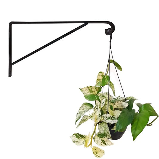 Hanging Basket Bracket Triangular Curved Hook Bracket Storage Rack Layer Board Bracket Household Wall Hanging Green Planter