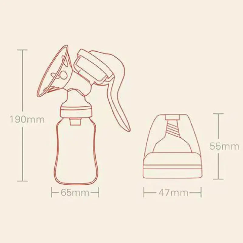 Silicone manual breast pump / adjustable suction / mother and baby products / strong milking device