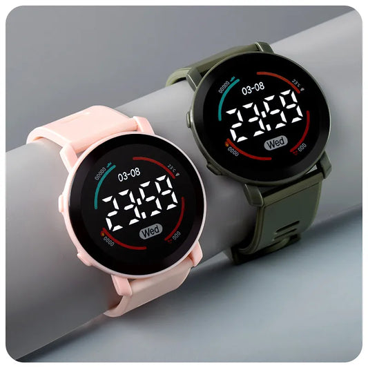 Digital Watch for Boys Girls Kids Electronic LED Wrist Watch Fashion Waterproof Sports Clock Student Child Simple Watches