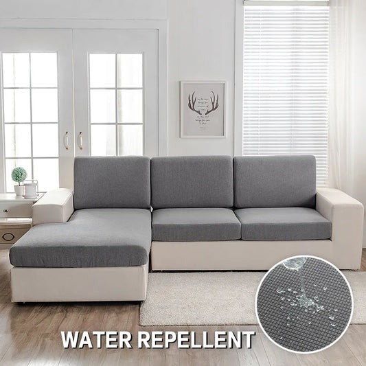 Water Repellent Jacquard Sofa Seat Cushion Cover Elastic Sofa Cover For Living Room Furniture Protector 1/2/3/4 Seater