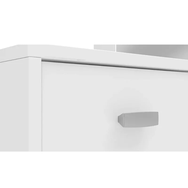 Christina Modern Vanity Table, White Finish, for Bedroom