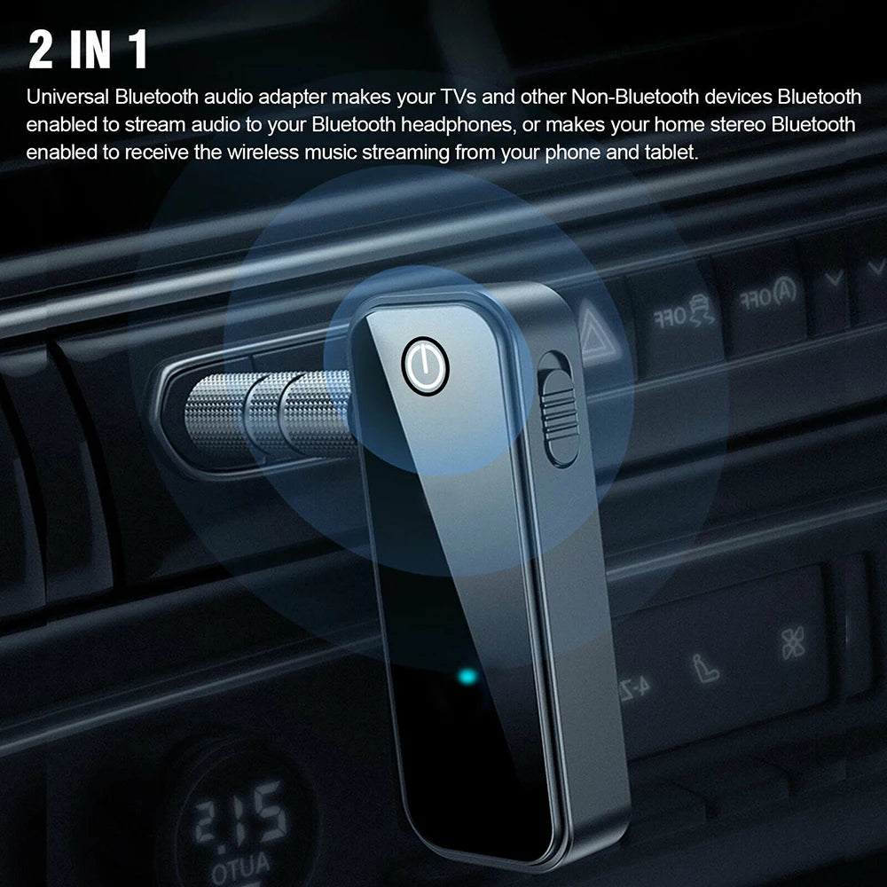 PIX-LINK B46 USB Wireless Bluetooth-Compatible 5.0 Car Cell Phone Audio Transmitter Receiver Adapter 3.5mm Aux Car Converter