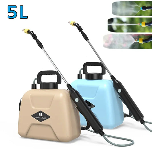 5L Electric Sprayer Spray Gun USB Rechargeable Automatic Sprayer Plant Sprayer Bottle Sprinkler Watering Can Garden Irrigation