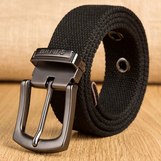 Canvas Belt Men Army Tactical Belts Selling Man Outdoor Sport Simple Practical Weave Nylon Canvas Cowboy Pants Belt