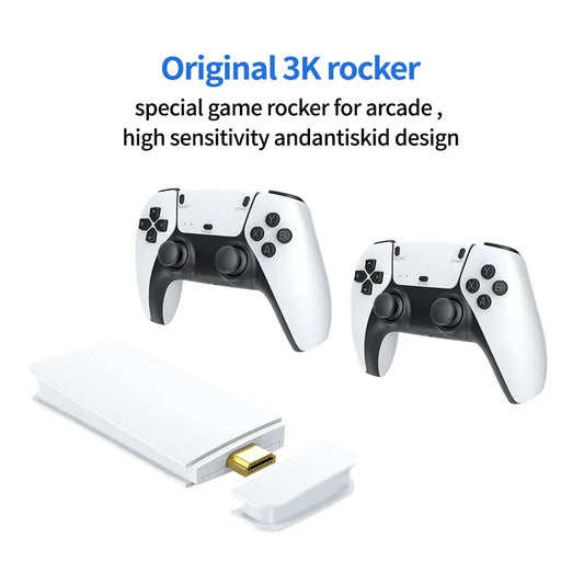 M15 Retro Game 2.4g Dual Wireless Handle Game Stick 4k 60fps Hdmi Output Suitable For PS1/FC/GBA/SEGA/MAME 20000 Games