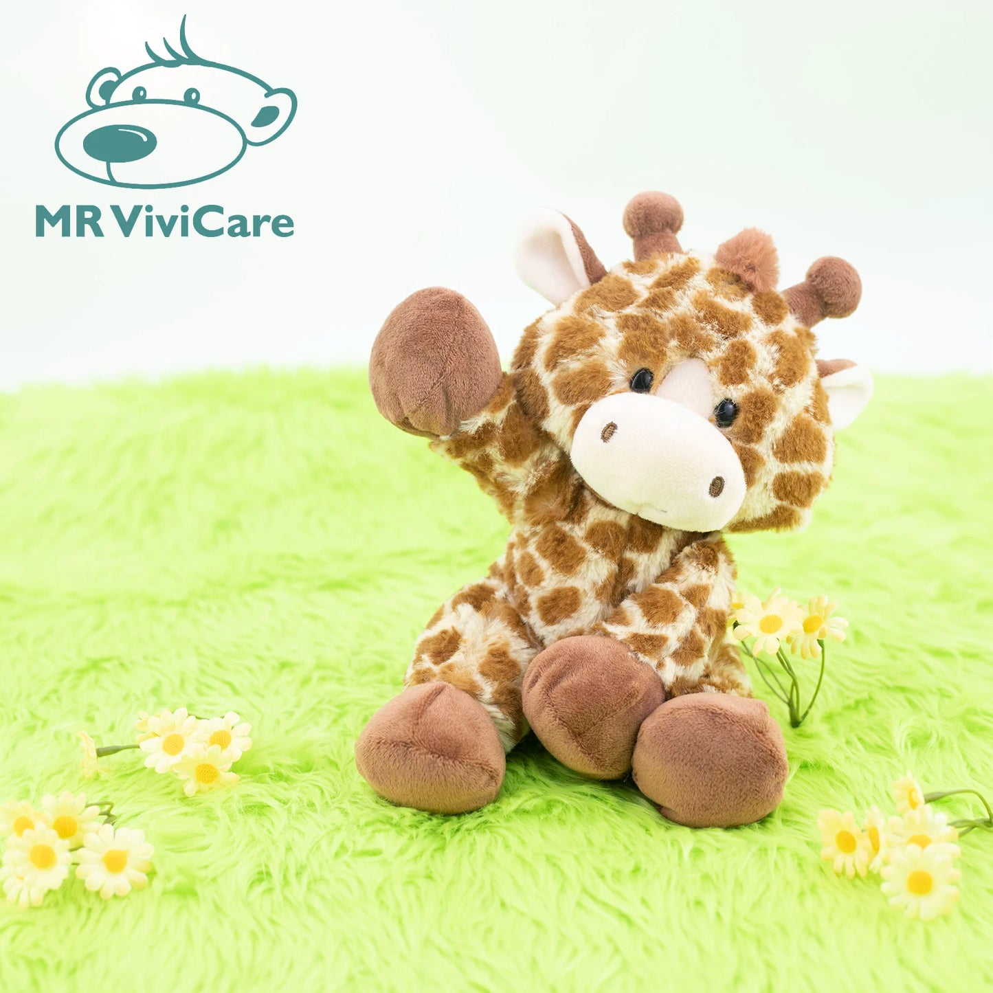 21.5cm Giraffe Cute Plush Dolls Baby Kids Cute Animal Soft Cotton Stuffed Soft Toys Sleeping Mate Gift Boy Girl Kids Toy Kawaii