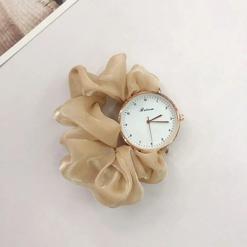 Creative Girls Ribbon Wristwatches Multi-color Quartz Watches for Students Gift Decorative Watches