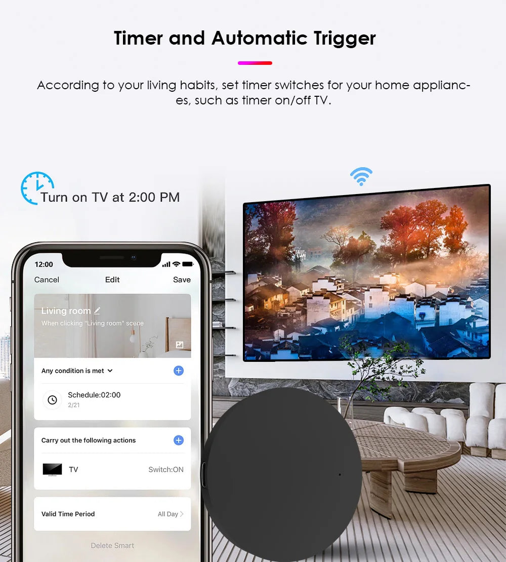 Tuya IR Smart Remote Control Smart WiFi Universal Smart Home Gadgets Control For TV DVD AUD Alexa Google Home Smart Life