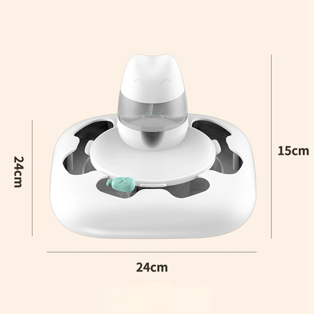 Interactive Cat Toy Automatic Pet Feeder Electric Flutter Rotating Kitten Toys Intelligence Balls Roller Tracks Feeder Pet Toys