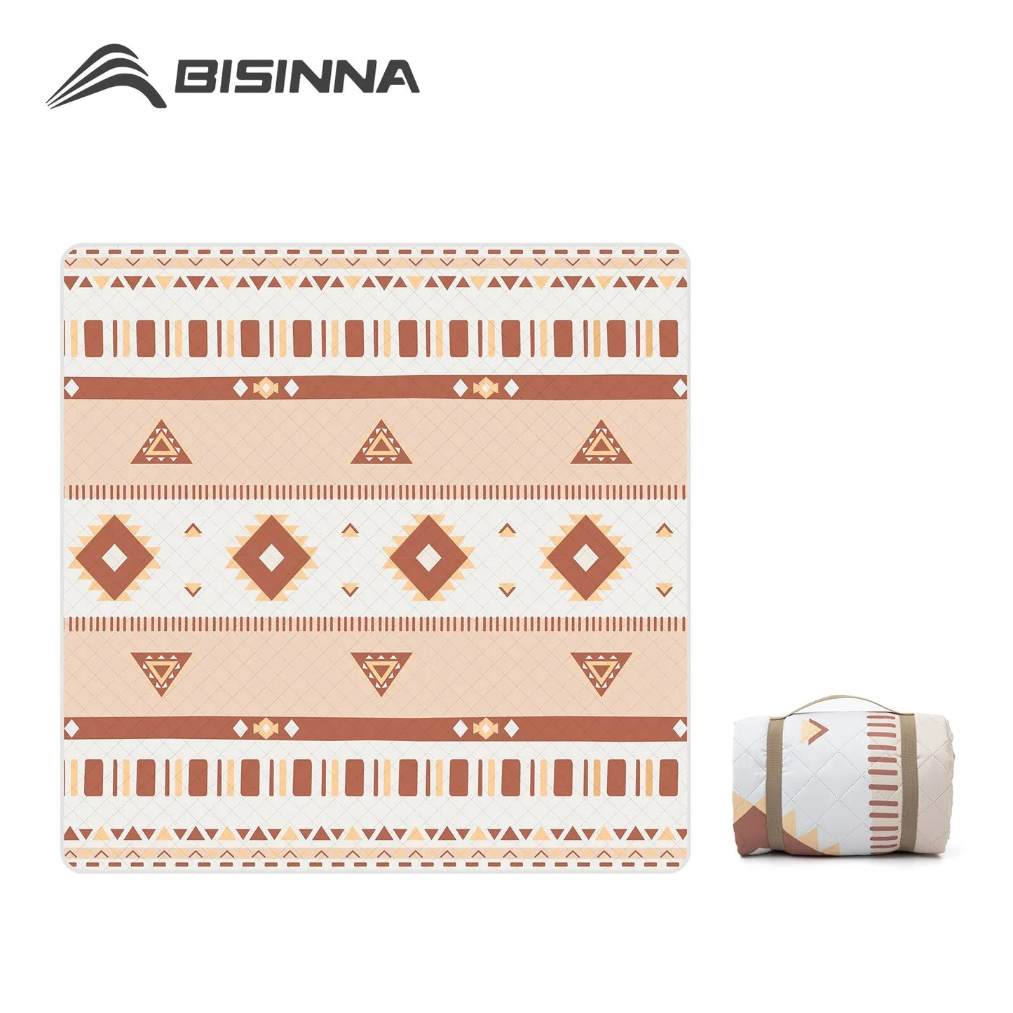 BISINNA Ultrasonic Technology Camping Picnic Mat Outdoor Folding Portable Thick Machine Washable Home Park