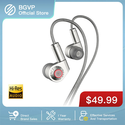 BGVP P05 Hifi In-ear Dynamic Monitors With Mic Wired Headphone Filter Tuning Earphone