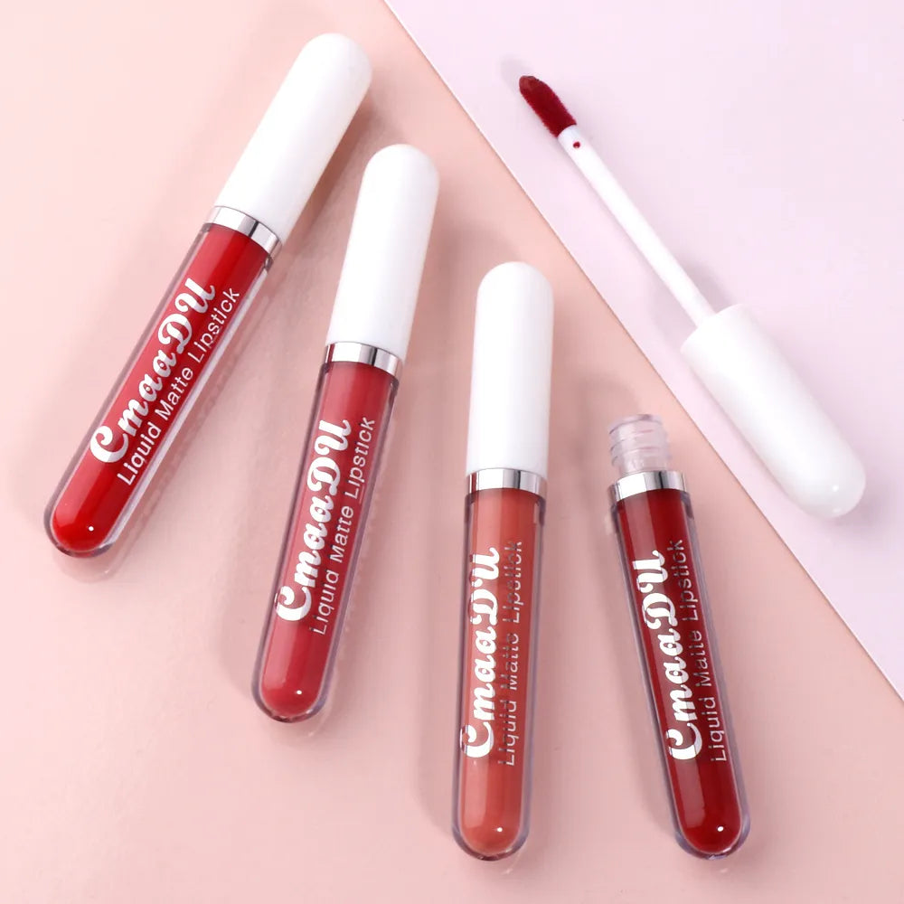 Sexy Velvet Matte Lip Gloss Liquid Lipstick Lipgloss Beauty Red Nude Waterproof Longlasting Makeup