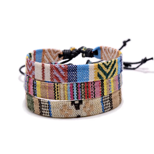 Colorful Braided Woven Rope String Bracelet Yoga Handmade Chic Webbing Friendship Bracelets for Men Women Child Lucky Jewelry