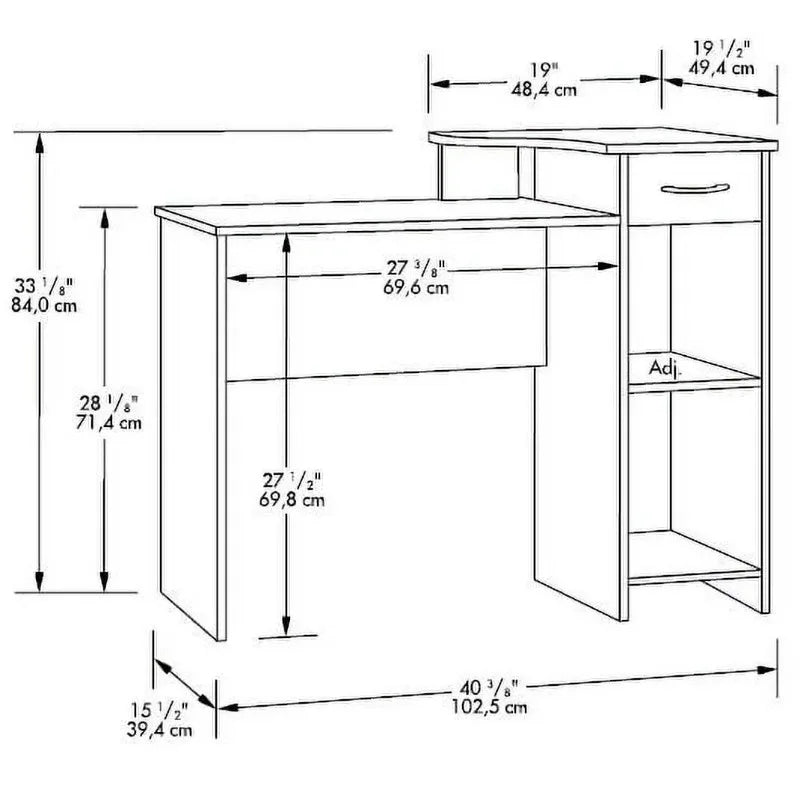 Student Desk with Easy-glide Drawer