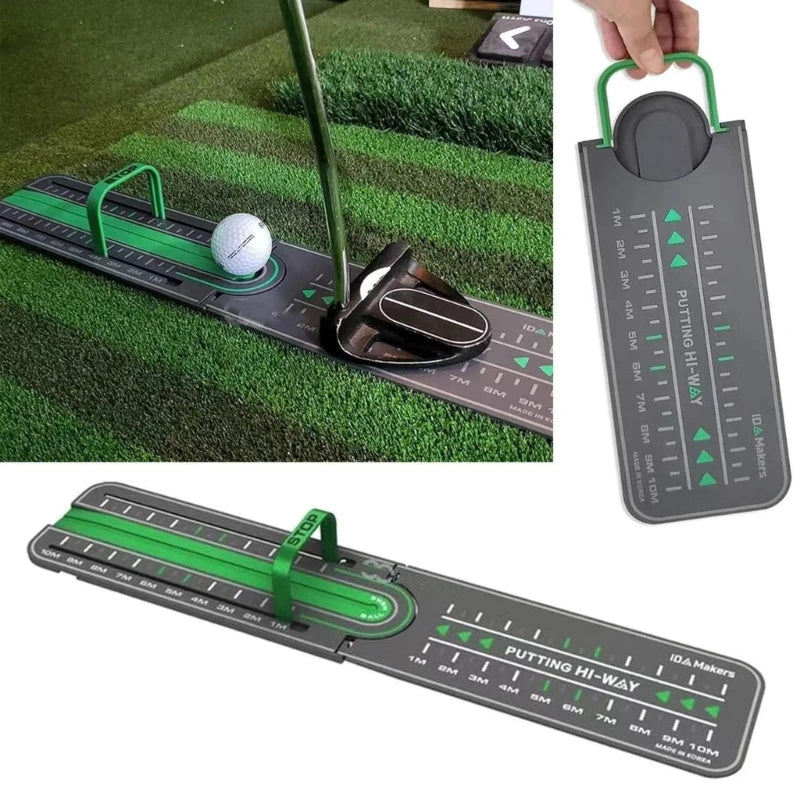 Golf Putting Alignment Rail, Golf Trainer Aid Putting Distance Control Professional Precision Practice Tools