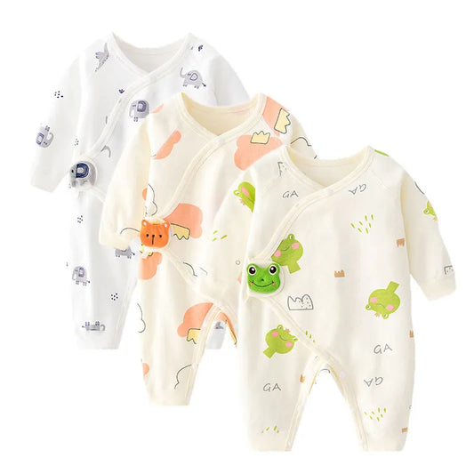 0-6Month Newborn Baby Girls Boys Rompers Cotton Cartoon Infant Clothes Outfit Jumpsuit Spring Autumn Outdoor Clothing 2023 New