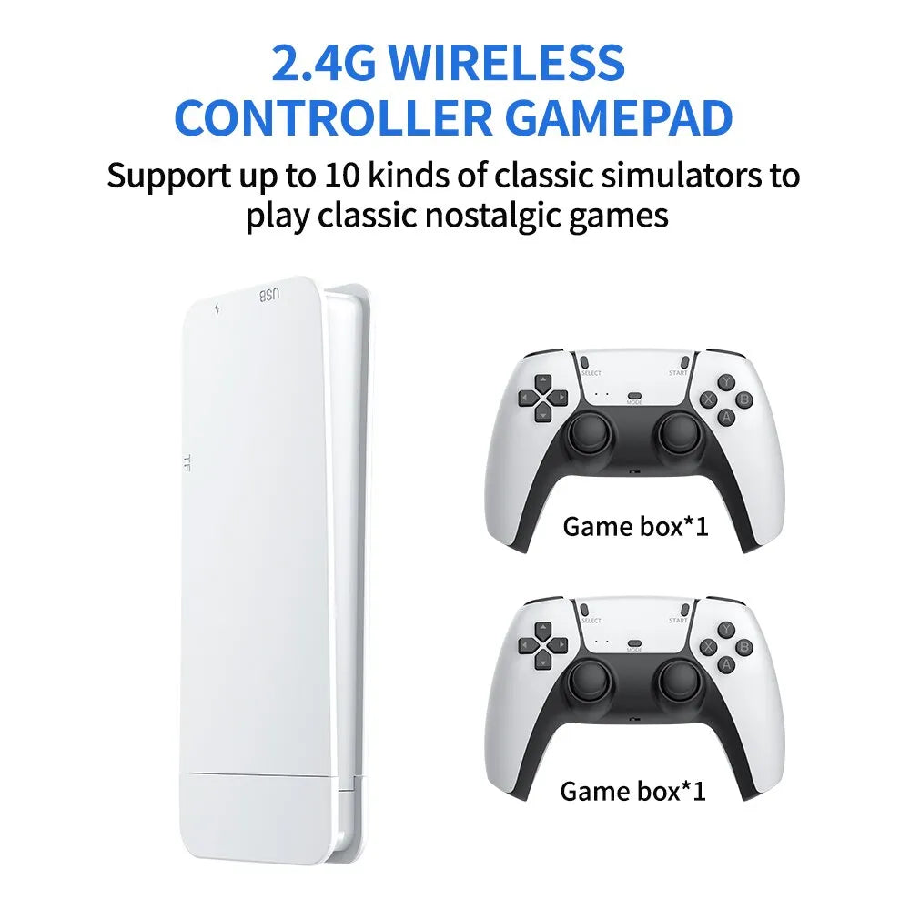 M15 Retro Game 2.4g Dual Wireless Handle Game Stick 4k 60fps Hdmi Output Suitable For PS1/FC/GBA/SEGA/MAME 20000 Games