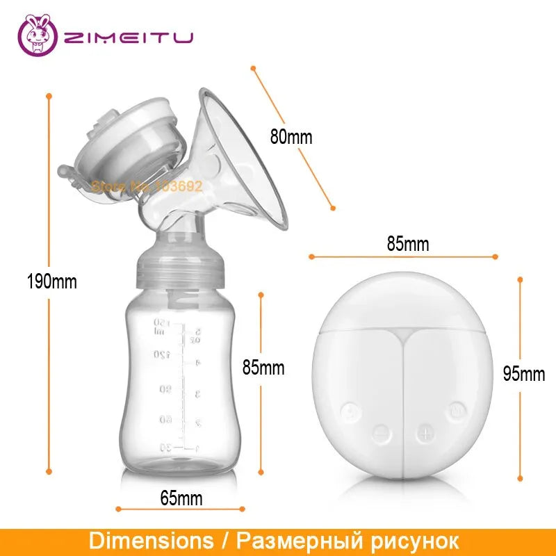 New Electric Double Breast Pump USB BPA Free Breast Pumps Baby Breast Feeding With Nursing Pads and Breast Milk Storage Gift Set