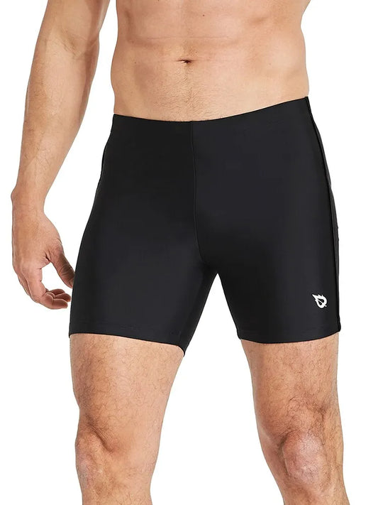 Baleaf Men's Athletic Quick Dry Compression Square Leg Jammers Swim Brief Swimsuit