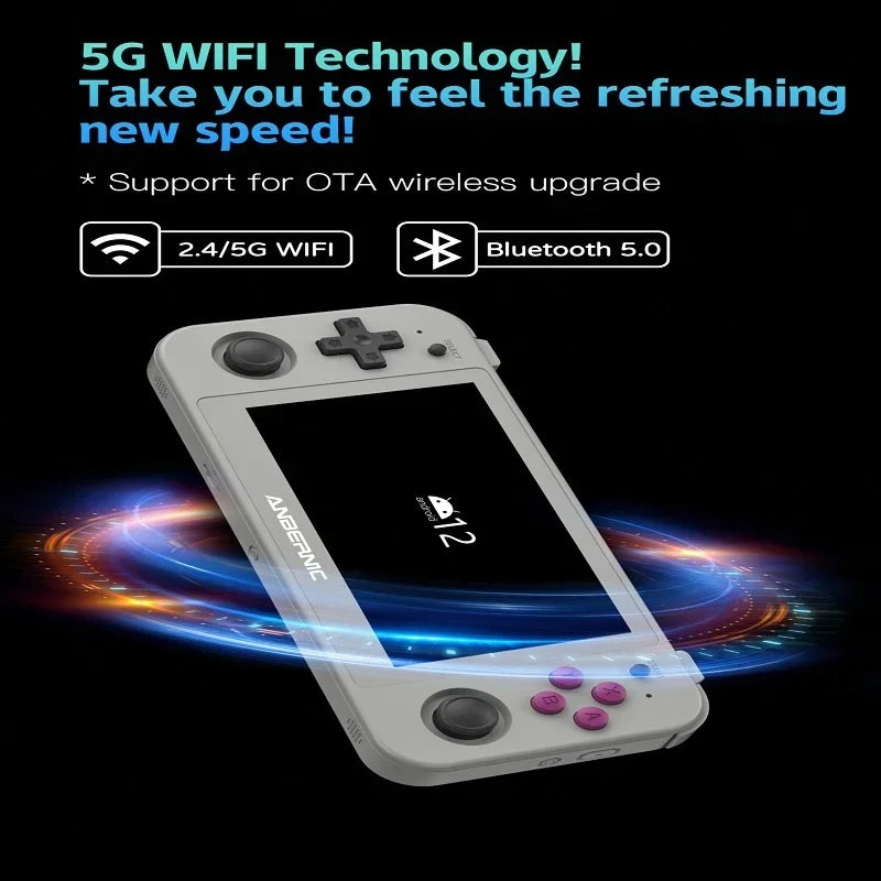 512G ANBERNIC RG505 70000 Games Handheld Console Game Android 12 4.95 Inch OLED Touch Screen T618 Update Gift for Friend  Retro