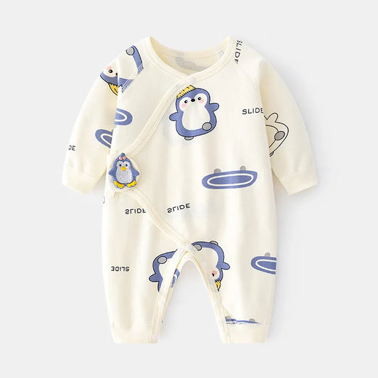 Lawadka Spring Autumn Baby Girls Boys Romper Print Cartoon Cotton Baby Clothes New Born Fashion Infant Jumpsuit Costume 0-6M New