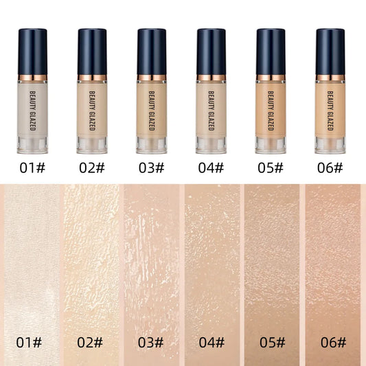 UODO Liquid Foundation Makeups Concealer Full Coverage Waterproof Foundation Base Makeup Face Brighten Lasting Female Cosmetics